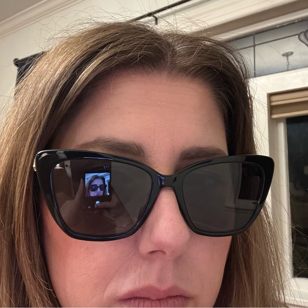 Kate Spade Black Cat-Eye Sunglasses Lucca polarized - Picture 16 of 16